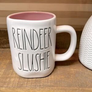 Rae Dunn White “REINDEER SLUSHIE” Mug